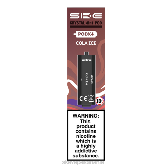 SKE vape review - SKE crystal 2400 păstăi preumplute 4 în 1 - 4 buc diverse arome 2LN0R100