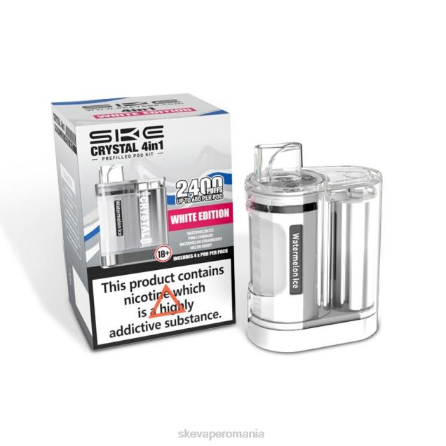 SKE vape website - SKE crystal 2400 4 în 1 kit de pod mixt editie alba 2LN0R5